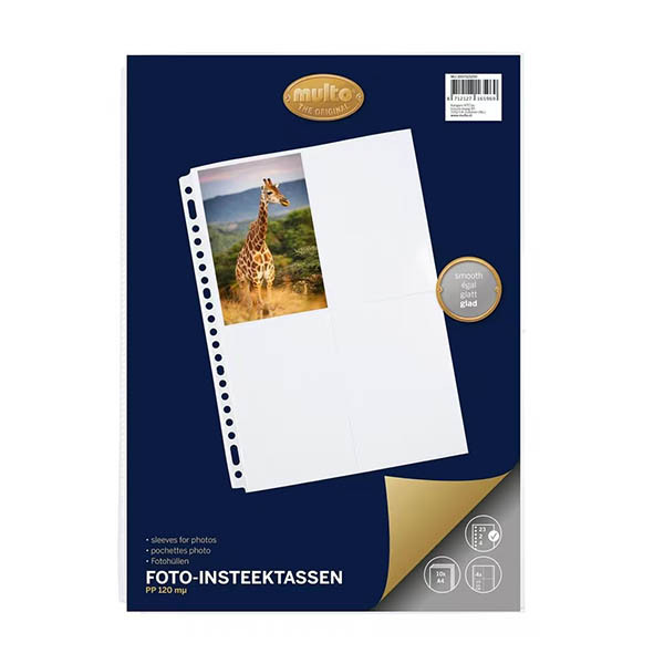 Multo fotohoesjes A4 23-gaats 10 x 15 cm verticaal (10 stuks) 205671 - 1
