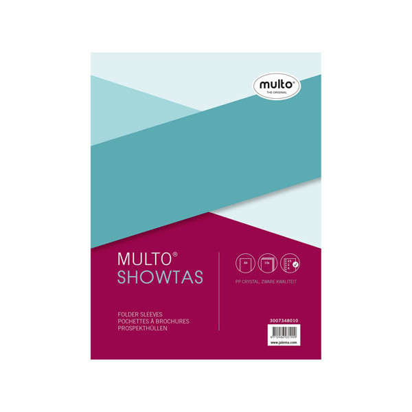 Multo geperforeerd hoesje transparant A4 23-gaats 140 micron (10 stuks) 3007348010 205675 - 1
