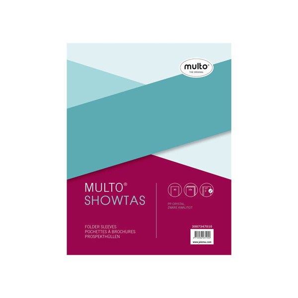 Multo geperforeerd hoesje transparant A5 17-gaats 140 micron (10 stuks) 3007347010 205676 - 1