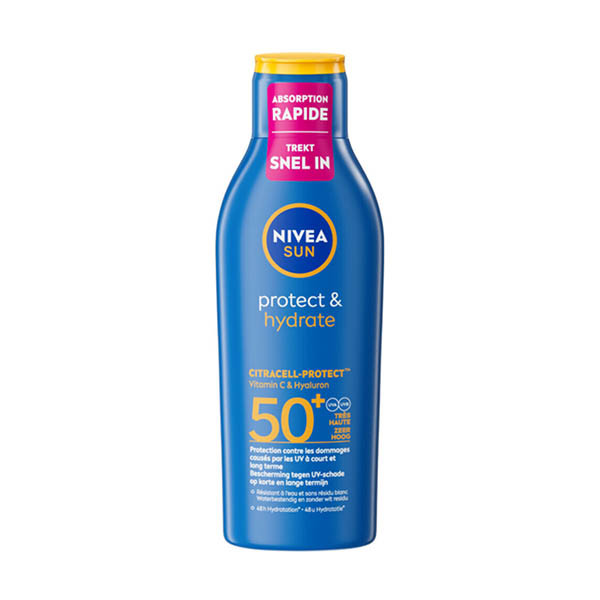 NIVEA SUN zonnecrème Protect & Hydrate Zonnemelk SPF 50+ 200 ML SNI06302 - 1