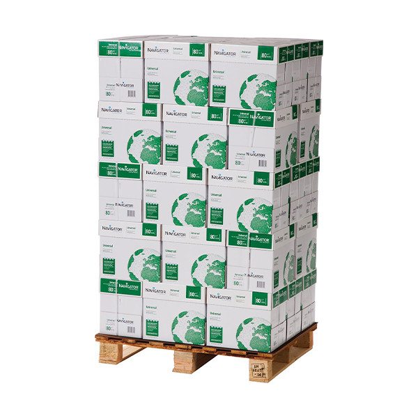 Navigator Universal Paper 1 pallet 40 dozen van 2500 vellen A4 - 80 g/m² Navigatorpallet 065253 - 1