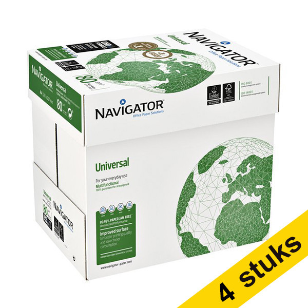 Navigator Universal Paper 4 dozen van 2500 vellen A4 - 80 g/m² NVdoos4 065255 - 1