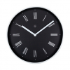 NeXtime kunststof wandklok zilvergrijs met zwarte wijzerplaat (Ø 25 cm) NX-7324 237815