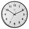 NeXtime kunststof wandklok zwart met witte wijzerplaat (Ø 40 cm) NX-7317-V2 405078