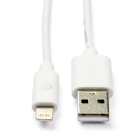 Nedis Apple Lightning naar USB-A-kabel wit (1 meter) CCGB39300WT10 CCGL39300WT10 CCGP39300WT10 N010901138