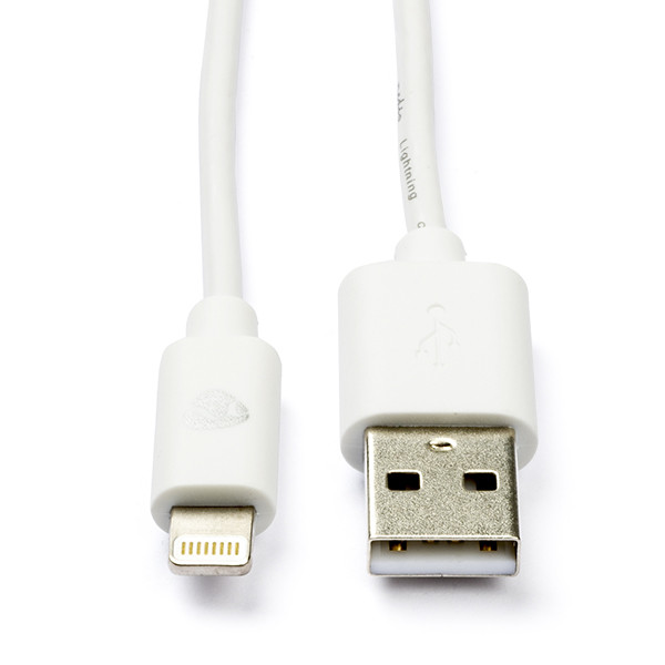 Nedis Apple Lightning naar USB-A-kabel wit (2 meter) CCGB39300WT20 CCGL39300WT20 CCGP39300WT20 N010901139 - 1