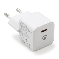 Nedis Apple USB-oplader 1 poort (USB-C, 30W, Power Delivery, wit)