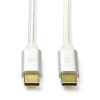 Nedis Apple iPhone USB-C naar USB-C 2.0 oplaadkabel wit (1 meter)