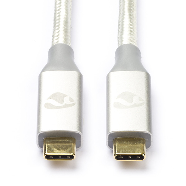 Nedis Apple iPhone USB-C naar USB-C 3.2 oplaadkabel wit (2 meter) CCTB64020AL20 M010214189 - 1