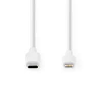Nedis Lightning oplaadkabel USB-C wit (2 meter) K010214041