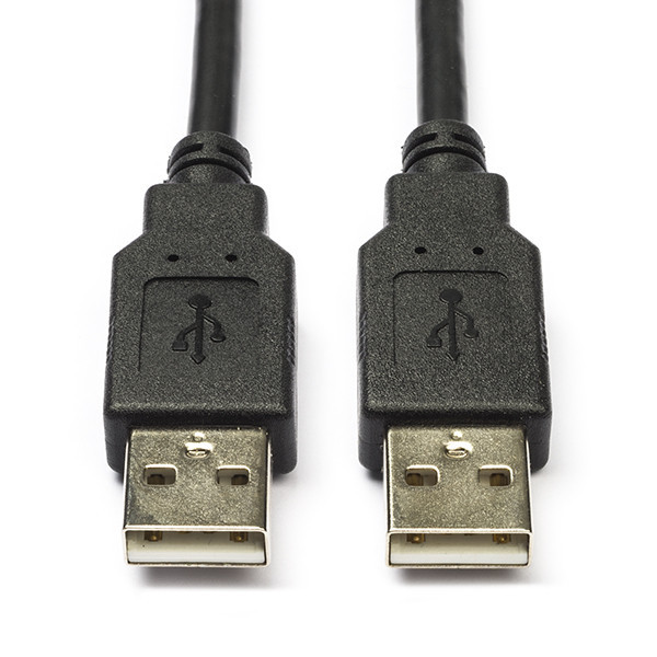 Nedis USB-A naar USB-A kabel zwart 100% koper (1 meter) N010203000 - 1