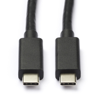 Nedis USB-C naar USB-C kabel zwart (1 meter) K010214186 Nedis USB-C naar USB-C kabel zwart (1 meter) K010214186