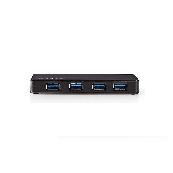 Nedis USB hub met externe voeding zwart (4-poorts) N030200007 - 1