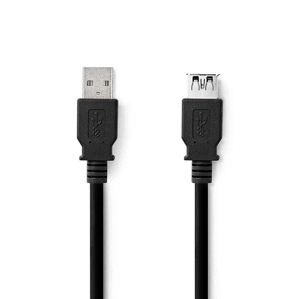 Nedis USB verlengkabel zwart (1 meter) N010210000 - 1