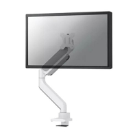 Neomounts Next Core gasgeveerde monitorarm voor 1 monitor wit (met klem en bladdoorvoer) 204021