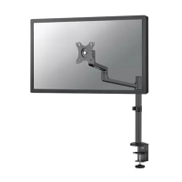 Neomounts Next Lite ruimtebesparende monitorarm voor 1 monitor zwart (met klem en bladdoorvoer) 204011