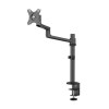 Neomounts Next Lite ruimtebesparende monitorarm voor 1 monitor zwart (met klem en bladdoorvoer) 204011 - 2