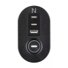 Neomounts bureau stekkerdoos met 3 stopcontacten en 3 USB zwart 204028 - 5