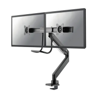 Neomounts gasgeveerde monitorarm voor 2 monitoren zwart (met klem) 200340