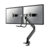 Neomounts gasgeveerde monitorarm voor 2 monitoren zwart (met klem) 200340 - 1