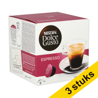 Aanbieding: 3x Nescafé Dolce Gusto koffiecups Espresso (16 stuks)