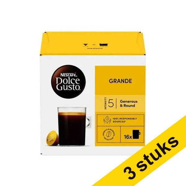 Aanbieding: 3x Nescafe Dolce Gusto Grande koffiecups (16 stuks) 422994 - 1