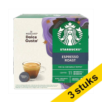 Aanbieding: 3x Nescafe Dolce Gusto Starbucks Espresso Roast koffiecups (12 stuks)