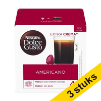 Aanbieding: 3x Nescafe Dolce Gusto koffiecups Americano (16 stuks)