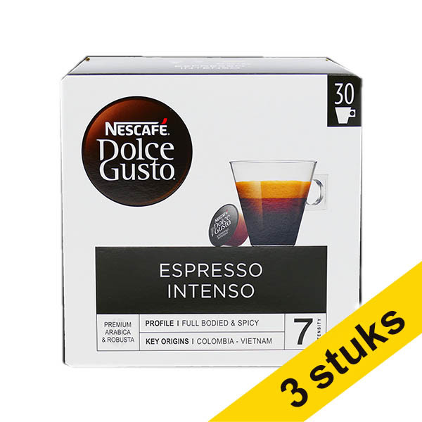 Aanbieding: 3x Nescafe Dolce Gusto koffiecups Espresso Intenso koffiecups (16 stuks) 422980 - 1