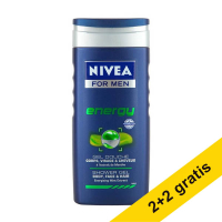 Aanbieding: 4x Nivea Men Energy douchegel (250 ml) SNI06285