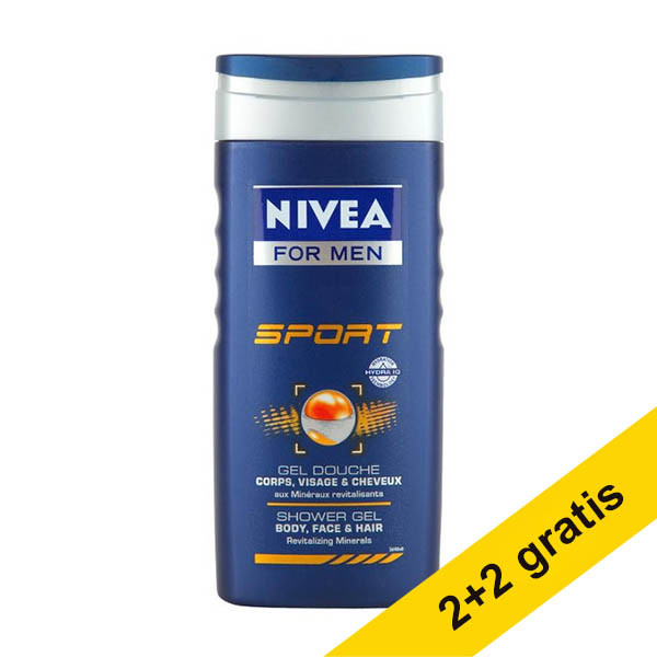 Aanbieding: 4x Nivea Sport for Men douchegel (250 ml) SNI06284 - 1