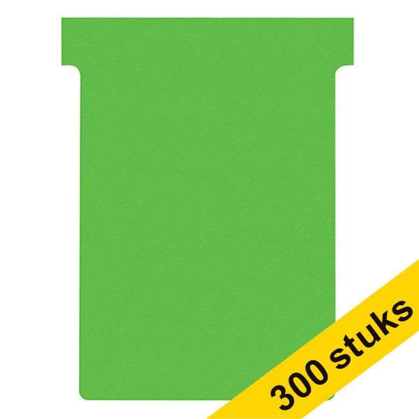 Aanbieding: 3x Nobo T-kaarten groen maat 3 (100 stuks) 247547 - 1