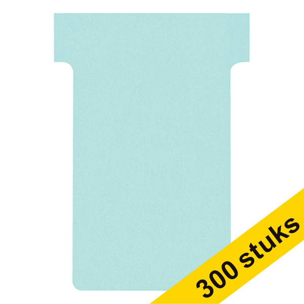 Aanbieding: 3x Nobo T-kaarten lichtblauw maat 2 (100 stuks) 247541 - 1