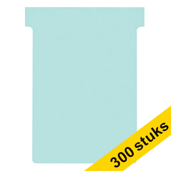 Aanbieding: 3x Nobo T-kaarten lichtblauw maat 3 (100 stuks) 247544 - 1