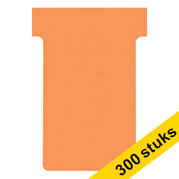 Aanbieding: 3x Nobo T-kaarten oranje maat 2 (100 stuks) 247543 - 1