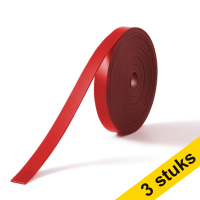 Aanbieding: 3x Nobo magnetische tape 5 mm x 2 m rood