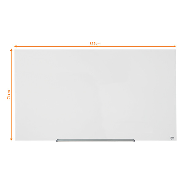 Nobo Diamond magnetisch glasbord 126 x 71,1 cm wit 1905177 247329 - 2