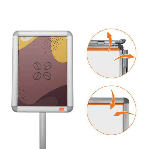 Nobo Essence kliklijst met aluminium kader en standaard A4 247380 - 4