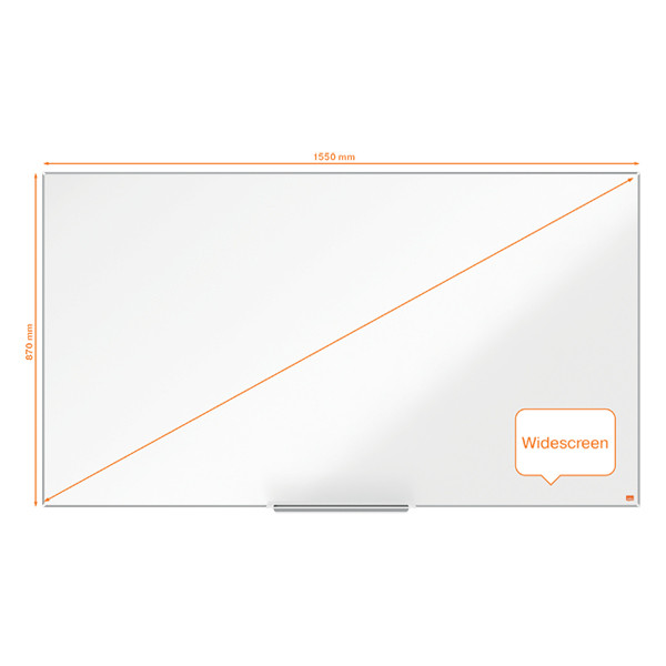 Nobo Impression Pro Widescreen whiteboard magnetisch emaille 155 x 87 cm 1915251 247404 - 1