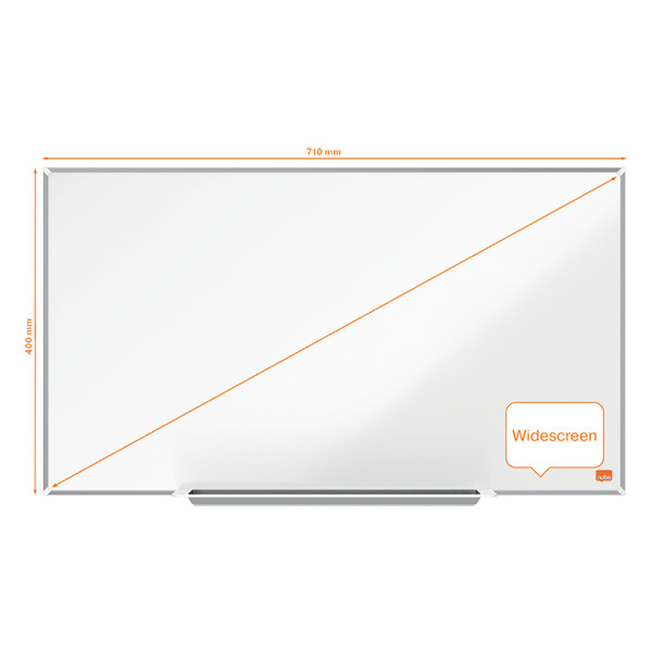 Nobo Impression Pro Widescreen whiteboard magnetisch emaille 71 x 40 cm 1915248 247401 - 1