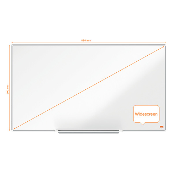 Nobo Impression Pro Widescreen whiteboard magnetisch emaille 89 x 50 cm 1915249 247402 - 1