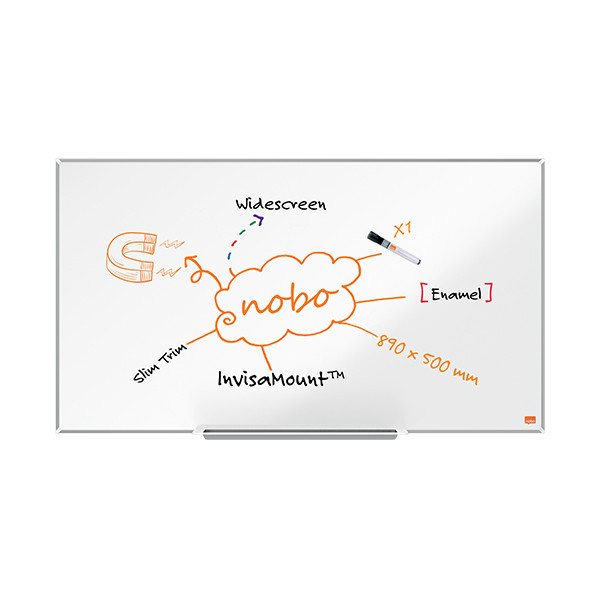 Nobo Impression Pro Widescreen whiteboard magnetisch emaille 89 x 50 cm 1915249 247402 - 4