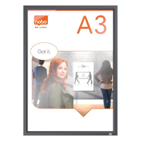 Nobo Impression Pro kliklijst met zwart aluminium kader A3 1915581 247468