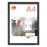 Nobo Impression Pro kliklijst met zwart aluminium kader A4 1915579 247467