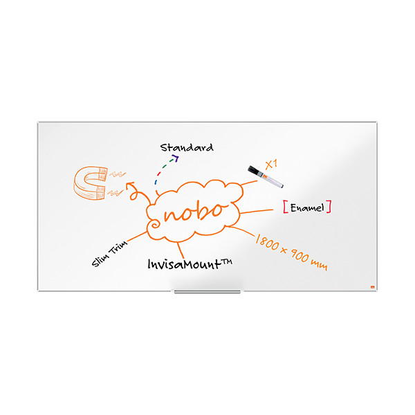 Nobo Impression Pro whiteboard magnetisch email 180 x 90 cm 1915398 247410 - 3