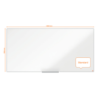 Nobo Impression Pro whiteboard magnetisch gelakt staal 180 x 90 cm 1915405 247392