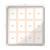 Nobo Premium Plus buitenvitrine 12 x A4 metaal 1902581 247488 - 1