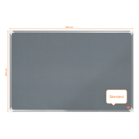 Nobo Premium Plus prikbord vilt 90 x 60 cm grijs 1915195 247413