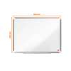 Nobo Premium Plus whiteboard magnetisch gelakt staal 60 x 45 cm 1915154 247554 - 2