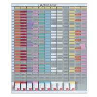 Nobo T-kaart planningset jaarplanner (13 panelen, 54 sleuven) 2911200 247016